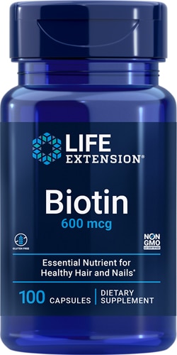 Биотин Life Extension -- 600 мкг -- 100 капсул Life Extension