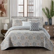 Serenta Lanza 5-piece Quilt Set with Coordinating Throw Pillows Serenta