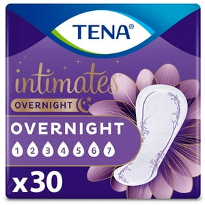 Tena Intimates Overnight Bladder Control Pad, 30 Count Tena