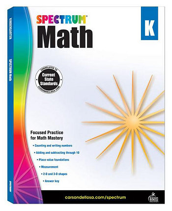 Рабочая тетрадь по математике Spectrum, класс K, автор Spectrum Compiler Barnes & Noble