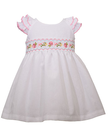 Платье в стиле ампир с окном и трусиками для маленьких девочек Bonnie Baby