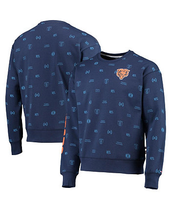 Мужская темно-синяя толстовка с капюшоном Chicago Bears Reid Graphic Pullover Tommy Hilfiger