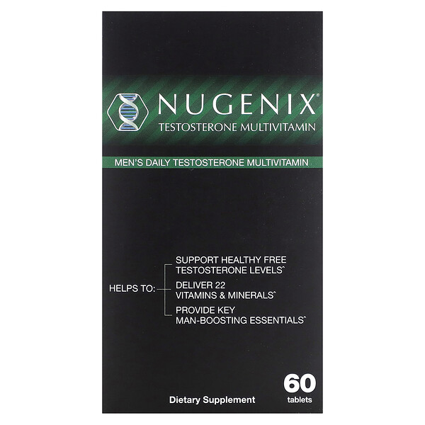 Men's Daily Testosterone Multivitamin, 60 таблеток Nugenix