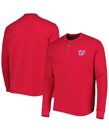 Мужская футболка с длинным рукавом Washington Nationals Red Maverick Dunbrooke