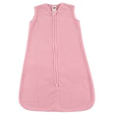 Hudson Baby Infant Girl Plush Sleeping Bag, Sack, Blanket, Solid Light Pink Fleece Hudson Baby