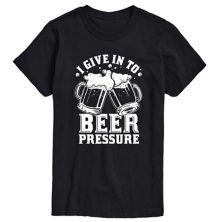 Big & Tall Beer Pressure Graphic Tee License