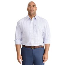 Big & Tall IZOD Classic Plaid Long Sleeve Button Down Shirt IZOD