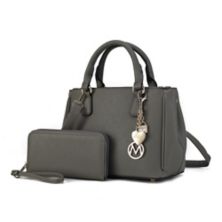 MKF Collection Ruth Vegan Leather Women's Satchel Bag with Wallet by Mia K MKF Collection