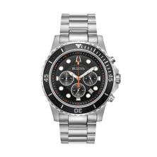 Bulova Men's Stainless Steel Chronograph Watch - 98B326 Bulova