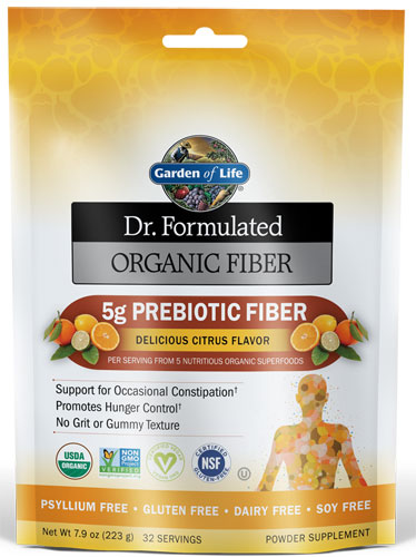 Dr. Formulated Organic Fiber Citrus -- 7.9 oz (Унции) Garden of Life