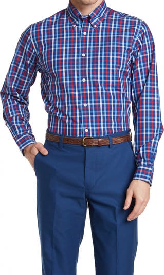 Рубашка Regent Fit с длинными рукавами и принтом в клетку Brooks Brothers