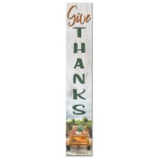 Give Thanks Truck Porch Leaner Floor Decor Artisan Signworks