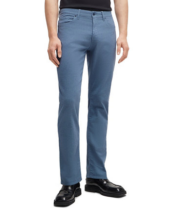 Men's Two-Tone Stretch Denim Slim-Fit Jeans BOSS