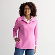 Women's Croft & Barrow® Open Collar Pullover Croft & Barrow