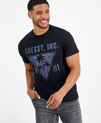 Мужская футболка с графическим логотипом Palm Tree GUESS