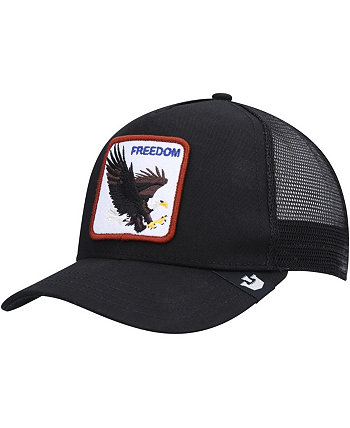 Мужская черная бейсболка The Freedom Eagle Trucker Snapback Goorin Bros.