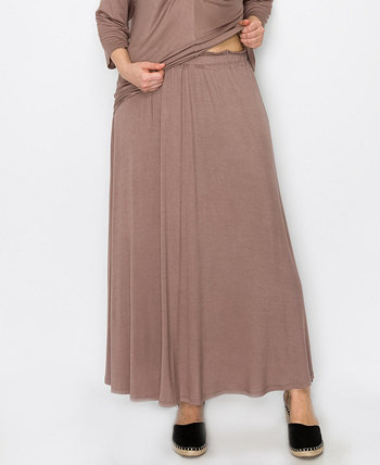 Длинные юбки с эластичной резинкой на талии больших размеров COIN 1804