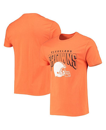 Мужская оранжевая футболка с логотипом Cleveland Browns Bold Junk Food