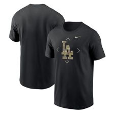 Men's Nike Black Los Angeles Dodgers Camo Logo T-Shirt Nitro USA