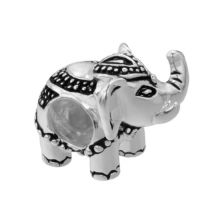 Бусины Индивидуальность Стерлинговое Серебро Текстурированная Бусина в виде слона Individuality Beads