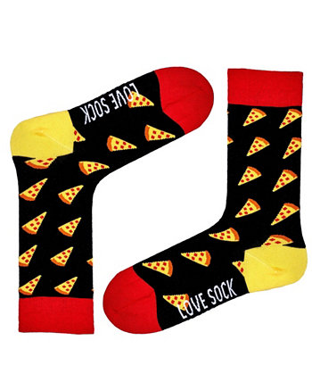 Носки с круглым вырезом Pizza из органического хлопка Fun Food Novelty Love Sock Company