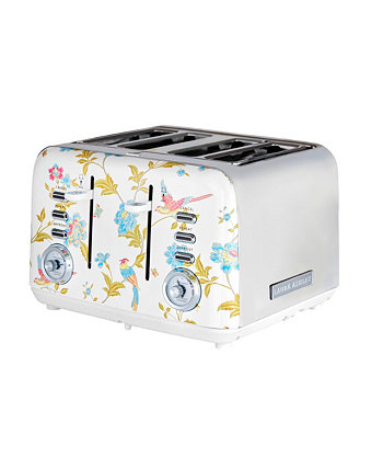 Elveden White 4-Slice Toaster Laura Ashley