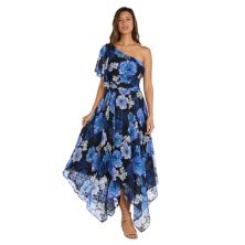 Женское платье Nightway на одно плечо с развевающимися рукавами и цветочным принтом Nightway