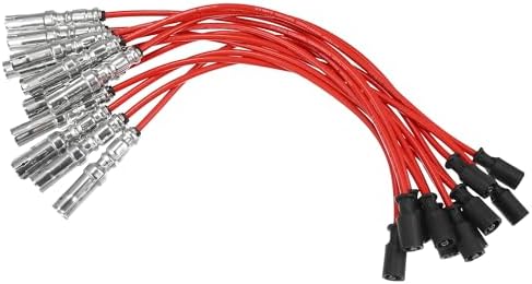 ACROPIX Car Spark Plug Coil Wires Ignition Coil Harness Cable 7mm Fit for Mercedes-Benz ML320 SLK320 ML350 No.1121500218/1121500118 - Pack of 12 Acropix