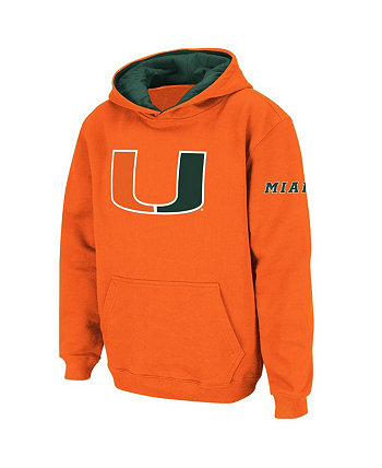 Пуловер с большим логотипом Big Boys Orange Miami Hurricanes Stadium Athletic