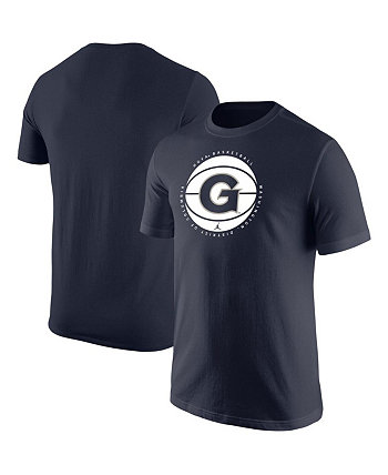Мужская темно-синяя футболка с логотипом Georgetown Hoyas Basketball Jordan