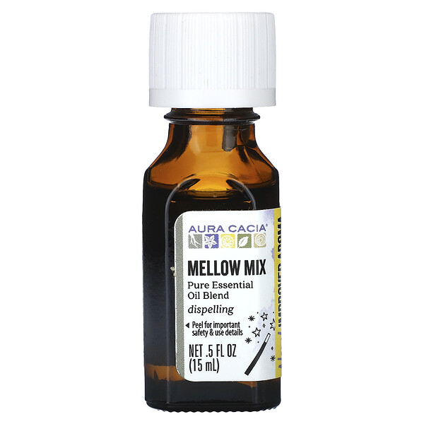 Pure Essential Oil Blend, Mellow Mix, 0,5 жидк. унции (15 мл) Aura Cacia