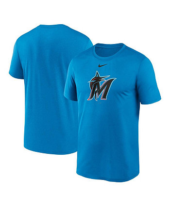 Men's Blue Miami Marlins New Legend Logo T-shirt Nike