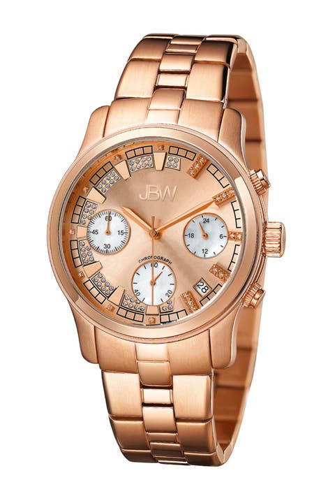 Женские часы Alessandra с бриллиантами, 38 мм, 0,20 карата JBW