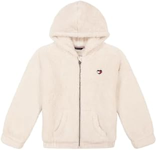 Tommy Hilfiger Girl's Full-zip Fleece Hoodie Sweatshirt With Front Pockets Tommy Hilfiger