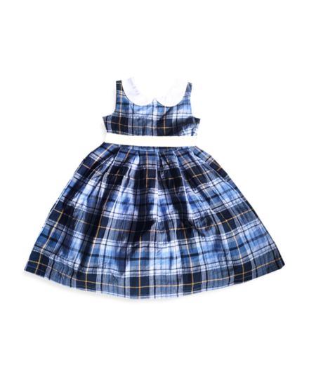​Baby Girl's, Little Girl's &amp; Girl&#8217;s Plaid Peter Pan Collar Dress Joe-Ella