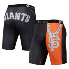 Men's Ethika Black San Francisco Giants Slugger Boxers Unbranded