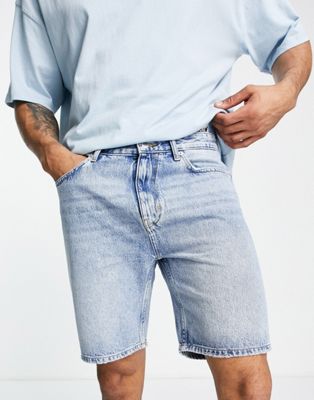 Синие джинсовые шорты свободного кроя Pull&Bear Pull&Bear