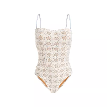 Broderie Anglaise One-Piece Swimsuit VILEBREQUIN
