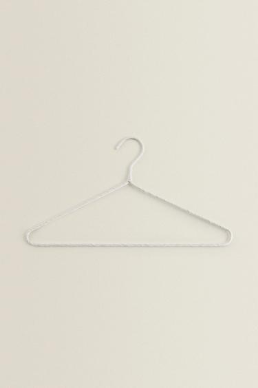 BEIGE COTTON AND LINEN HANGER (PACK OF 4) Zara Home