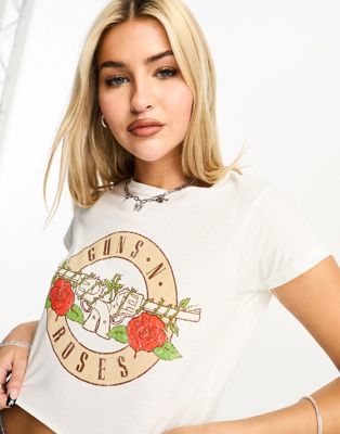 Белая детская футболка с лицензией Reclaimed Vintage Guns N' Roses Reclaimed Vintage