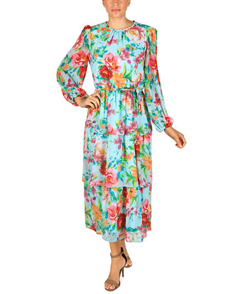 Многоуровневое женское платье с цветочным принтом Julia Jordan