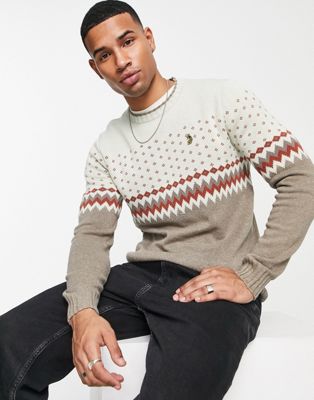 Luke knitted sweater in gray LUKE
