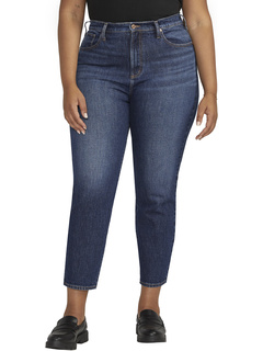 Узкие прямые джинсы больших размеров с высокой посадкой W28440RCS340 Silver Jeans Co.
