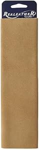 Realeather Trim Piece, Beige Suede Leather, 8.5 x 11 Realeather