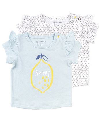 2 пары футболок для маленьких девочек Mac & Moon
