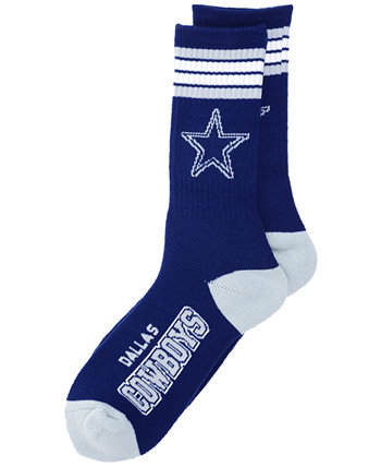 Dallas Cowboys 4 полосатых двойных носка 504 носка For Bare Feet