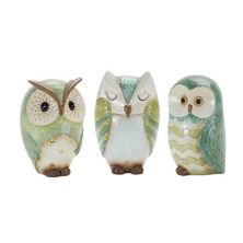 Melrose 3-Pack Terra Cotta Owl Figurines Melrose