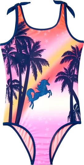 Unicorn Tropical One-Piece Swimsuit Limited Too