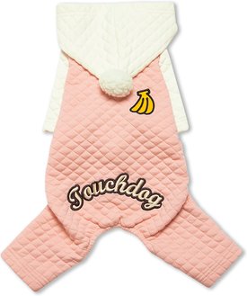 Touchdog Fashion Designer Full Body Quilted Hooded Dog Sweater Touchdog