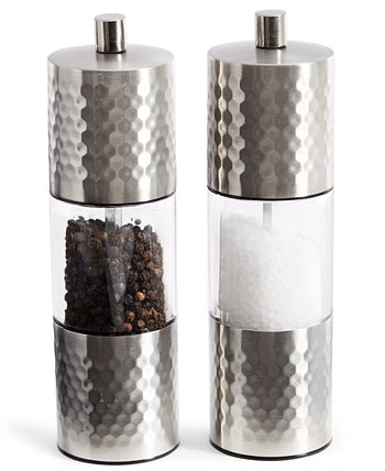 Кованые мельницы для соли и перца из нержавеющей стали, созданные для Macy's Martha Stewart Collection